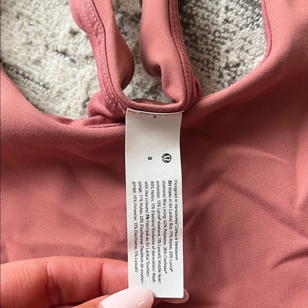 Lululemon Athletica Mauve Sports Bra - Picture 2 of 3